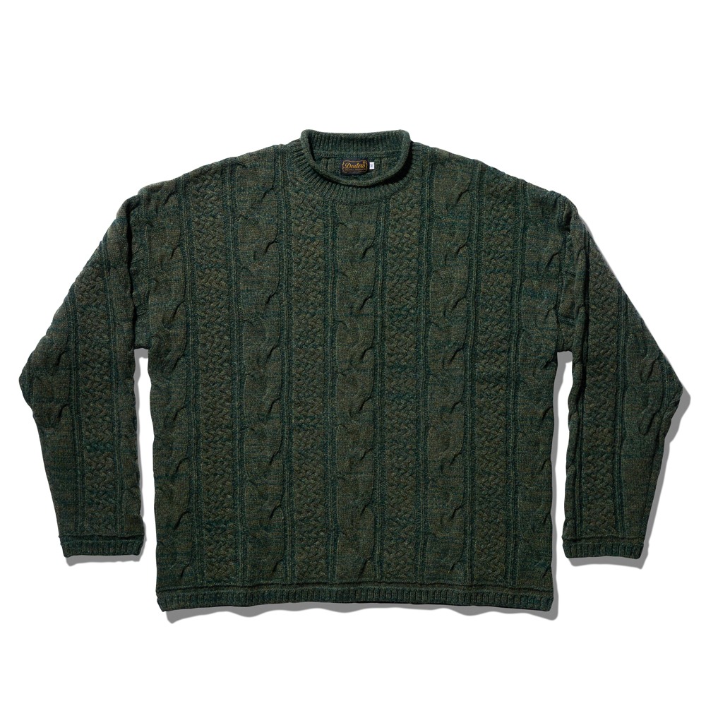 Seattle Cable Knit Dark Green
